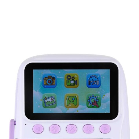 Aparat fotograficzny cyfrowy natychmiastowy 16x wkłady mazaki fioletowy