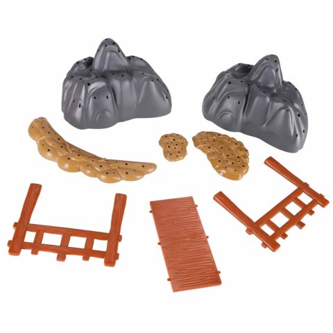 Klocki magnetyczne tor wyścigowy samochodowy 1 pojazd świecący 153 elementy