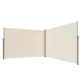 Markiza narożna boczna tarasowa LUARO parawan zwijany 180 x 620 cm beżowy