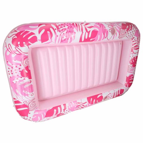 Materac dmuchany do pływania, leżak do opalania z poduszką 175cm różowy