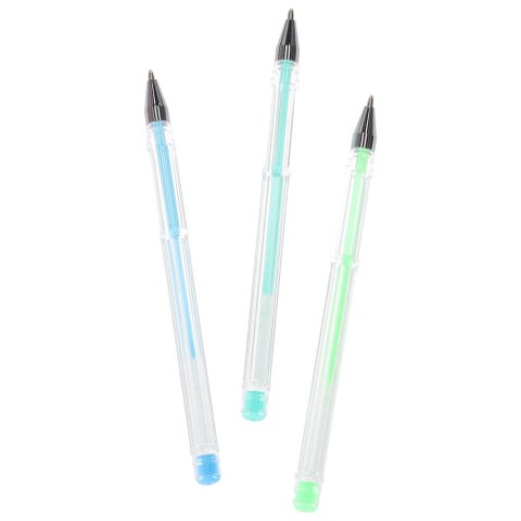 Długopisy żelowe kolorowe w etui 100 sztuk + 100 wkładów