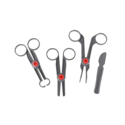 Duży zestaw lekarza stacja medyczna mały doktor ekg rtg światło dźwięk