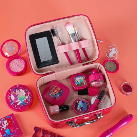 Kuferek zestaw kosmetyków do makijażu i paznokci makeup dla dzieci 22 elementy