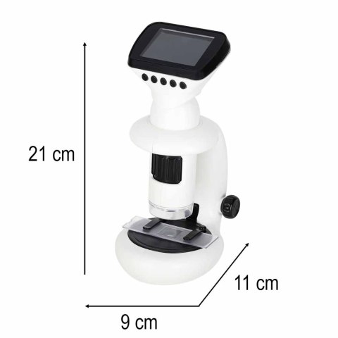 Mikroskop cyfrowy elektroniczny wifi USB ekran LCD 200x 1000x akcesoria