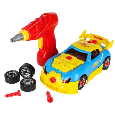 Samochód sportowy do rozkręcania konstrukcyjny do tuningu światło dźwięk