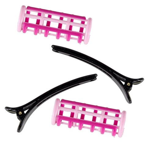 Zestaw fryzjerski dla dzieci suszarka prostownica światło dźwięk 19 elementów