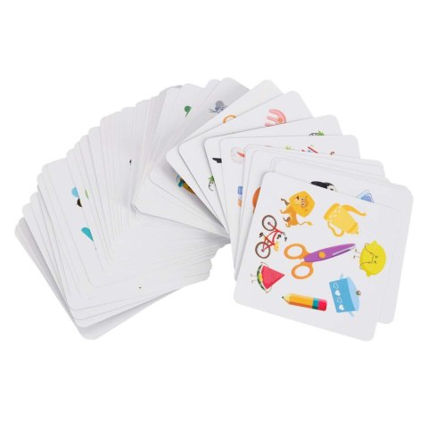 Gra na spostrzegawczość znajdź parę Crazy Flip 54 karty i dzwonek