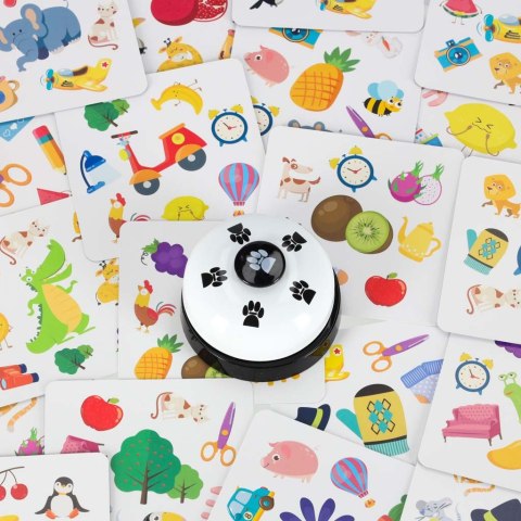 Gra na spostrzegawczość znajdź parę Crazy Flip 54 karty i dzwonek