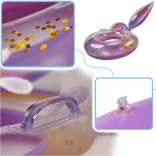 Kółko do pływania koło dmuchane syrena z brokatem galaxy 94 cm XXL max 60kg