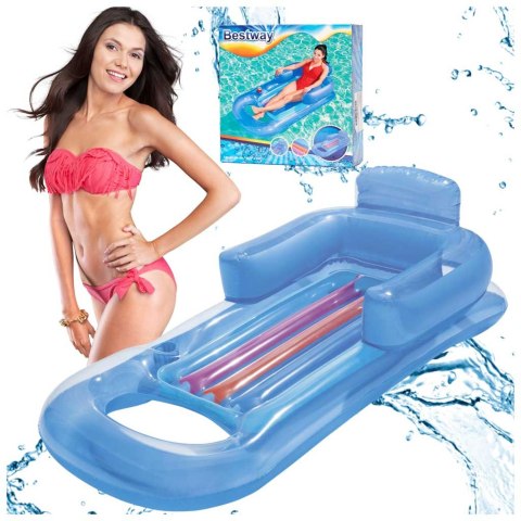 Materac dmuchany fotel BESTWAY 43028 niebieski