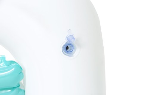 Materac dmuchany fotel do pływania leżak basenowy z poduszką oparciem + uchwyt BESTWAY 43097 102x94cm