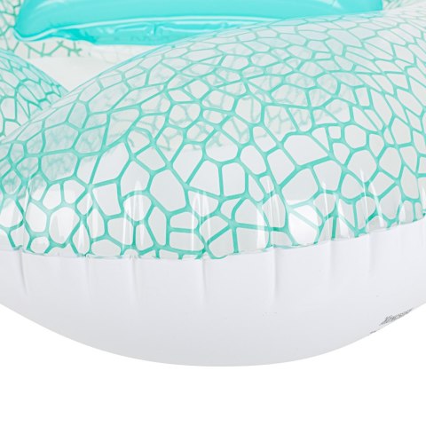 Materac dmuchany fotel do pływania leżak basenowy z poduszką oparciem + uchwyt BESTWAY 43097 102x94cm