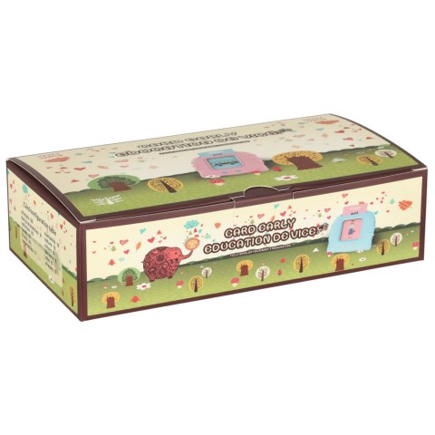 Nauka języka angielskiego czytnik kart do nauki słówek fiszki niebieski