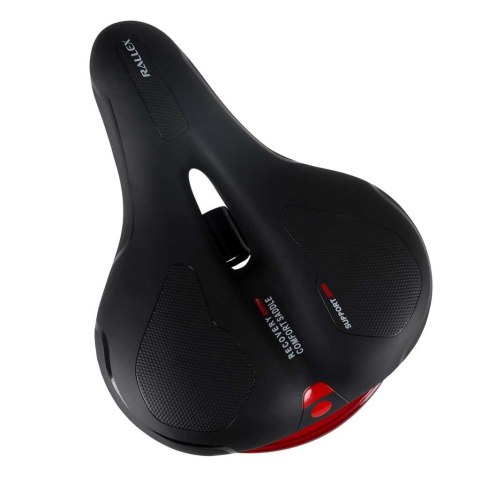 Siodełko rowerowe RALLEX sportowe wygodne pianka elastyczna lampka LED