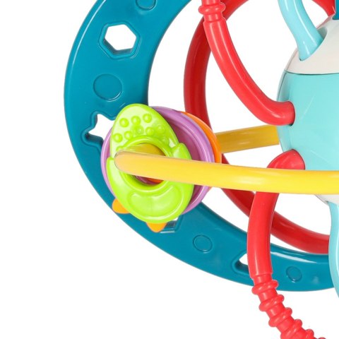 Gryzak grzechotka sensoryczna dla malucha turkusowa