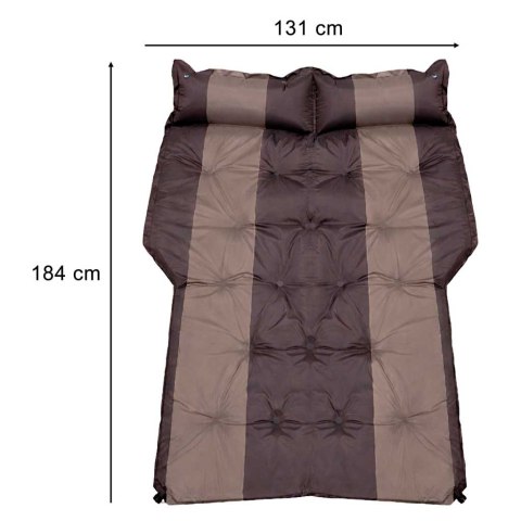 Materac dmuchany do spania łóżko do samochodu dwuosobowe 184x131cm