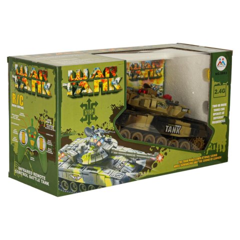 Czołg zdalnie sterowany na pilota RC War Tank 9993 2.4 GHz pustynny