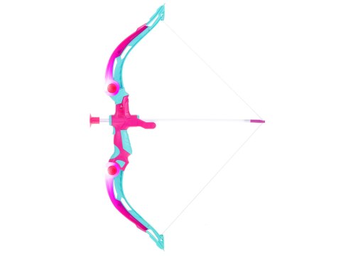 Łuk ze strzałami i tarczą zestaw łuczniczy strzelecki różowy