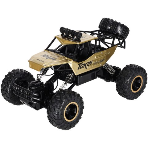 Samochód zdalnie sterowany na pilota RC Rock Crawler 1:12 4WD METAL złoty