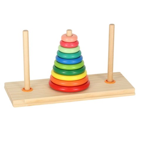 Piramida drewniana z podstawą wieża sorter