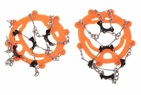 Raczki na buty antypoślizgowe turystyczne z kolcami łańcuchy pokrowiec roz. 38-45