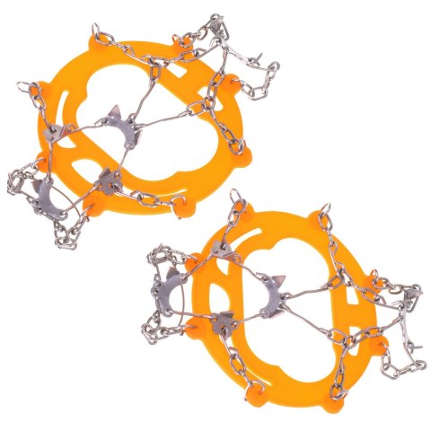 Raczki na buty antypoślizgowe turystyczne z kolcami łańcuchy pokrowiec roz. 38-45