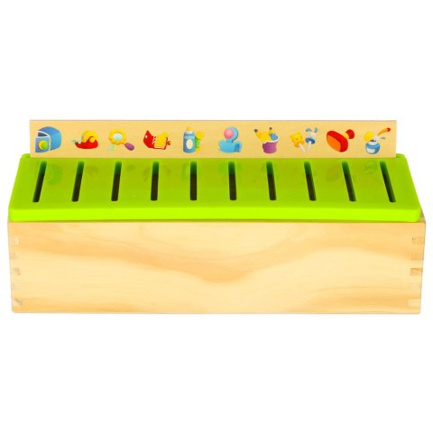 Sorter drewniany układanka logiczna dopasuj obrazki