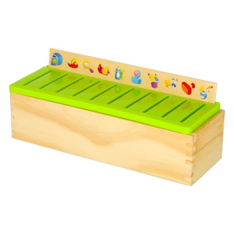 Sorter drewniany układanka logiczna dopasuj obrazki