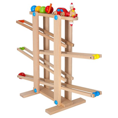 Tor kulkowy drewniany kulodrom montessori XXL