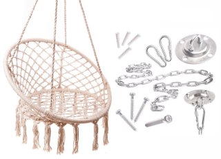 Zestaw do montażu huśtawki fotela wiszącego gniazda 200kg