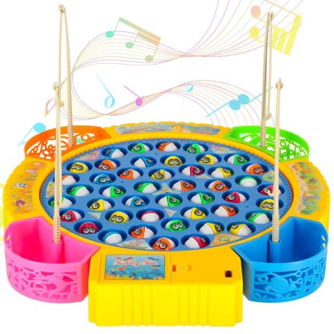 Gra zręcznościowa rodzinna rybki łowienie 45 rybek + 4 wędki