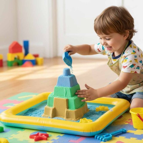 Pompowana piaskownica do piasku kolory 56cm x 40cm