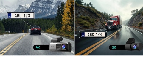 BOTSLAB Dash Cam G980H – Wideorejestrator Samochodowy 4K UHD GPS WiFi