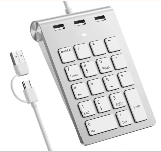Klawiatura numeryczna z hub usb