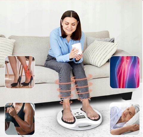 STYMULATOR KRĄŻENIA MEDIC DO STÓP I NÓG MASAŻER STÓP EMS 10 TRYBÓW Z TIMER