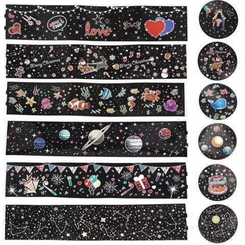 Lampka nocna projektor gwiazd LED USB obrotowy 6 motywów pilot królik