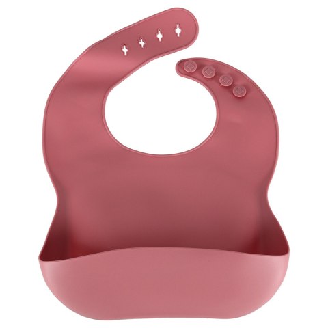 Naczynia silikonowe dla dzieci niemowląt krab zestaw 9 elementów ciemny róż