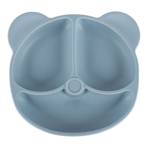 Naczynia silikonowe dla dzieci zestaw 8 elementów niebieski