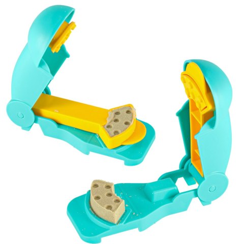 Piasek dla dzieci 1100g zamek pojazdy foremki figurki zestaw kreatywny