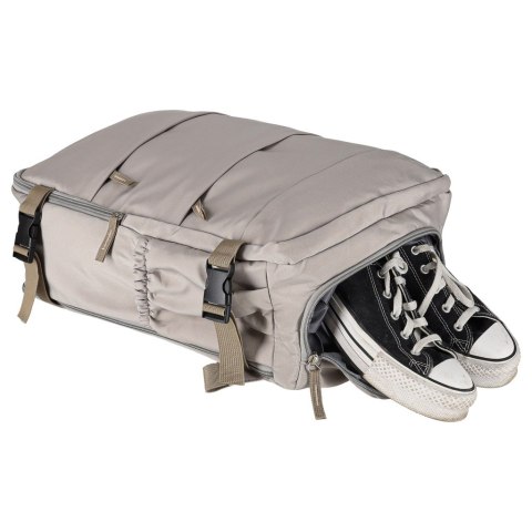 Plecak turystyczny kabinowy podróżny bagaż podręczny szary 45x30 cm