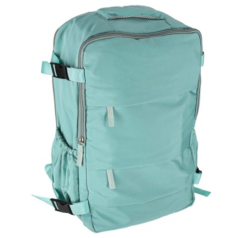 Plecak turystyczny kabinowy podróżny bagaż podręczny zielony 45x30 cm