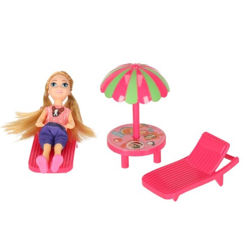 Samochód dla lalek kempingowy kamper akcesoria lalka basen