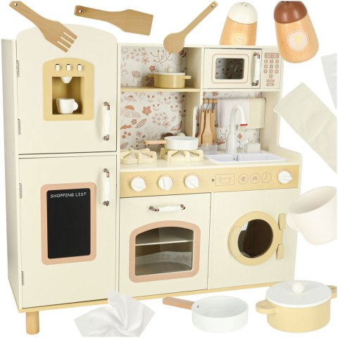 Kuchnia dla dzieci drewniana kran z wodą dźwięki światła 90cm