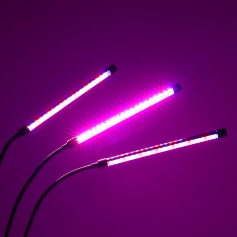 Lampa do roślin LED uprawy wzrostu panel 3 żarówki