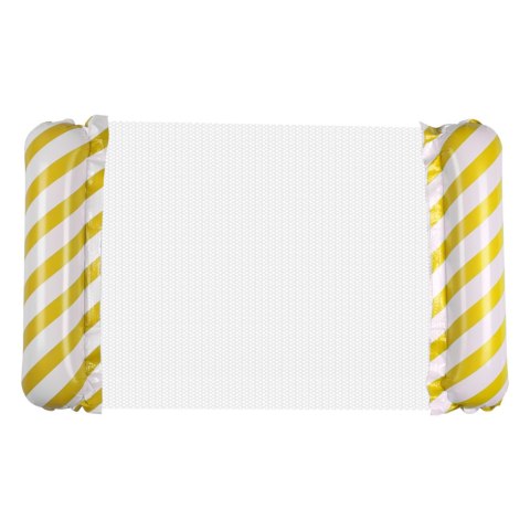 Materac dmuchany plażowy hamak wodny leżak fotel krzesło do pływania basenu żółty