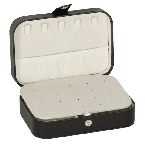 Szkatułka pudełko na biżuterię organizer czarny