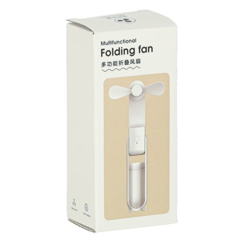 Wiatrak biurkowy wentylator mini ręczny składany wiatraczek przenośny USB czarny