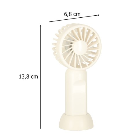 Wiatrak biurkowy wentylator mini ręczny wiatraczek przenośny USB 13,8cm
