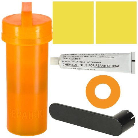 Deska SUP pompowana do pływania z siedzeniem akcesoriami wiosło zestaw żółta 350 cm