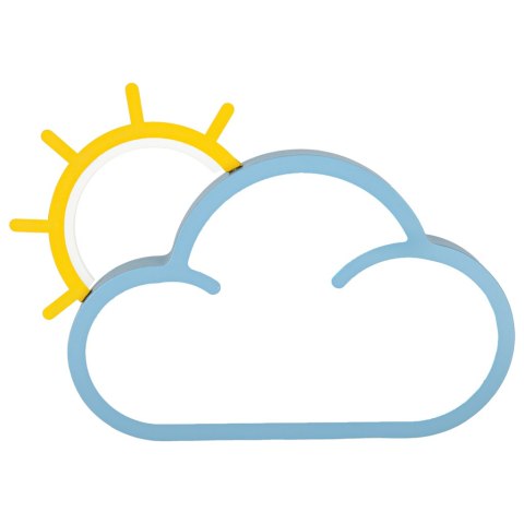 Lampa LED sufitowa plafon do pokoju dziecięcego ściemniana + pilot chmurka niebieska